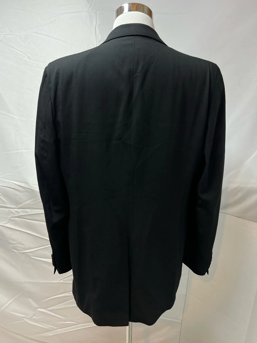 Men’s 44L Ralph Lauren Chaps Vintage Black Wool Satin Lapel Tuxedo Jacket